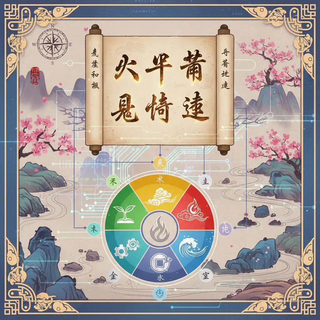 五行查詢 - 八字命造